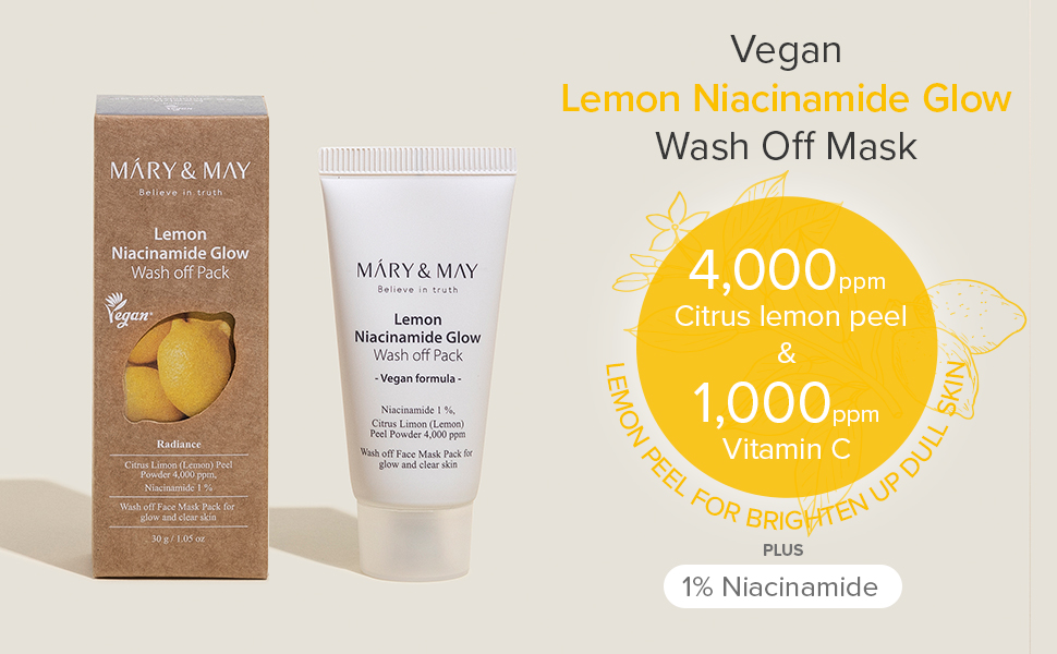 Lemon Niacinamide Glow Wash off Pack 30-a